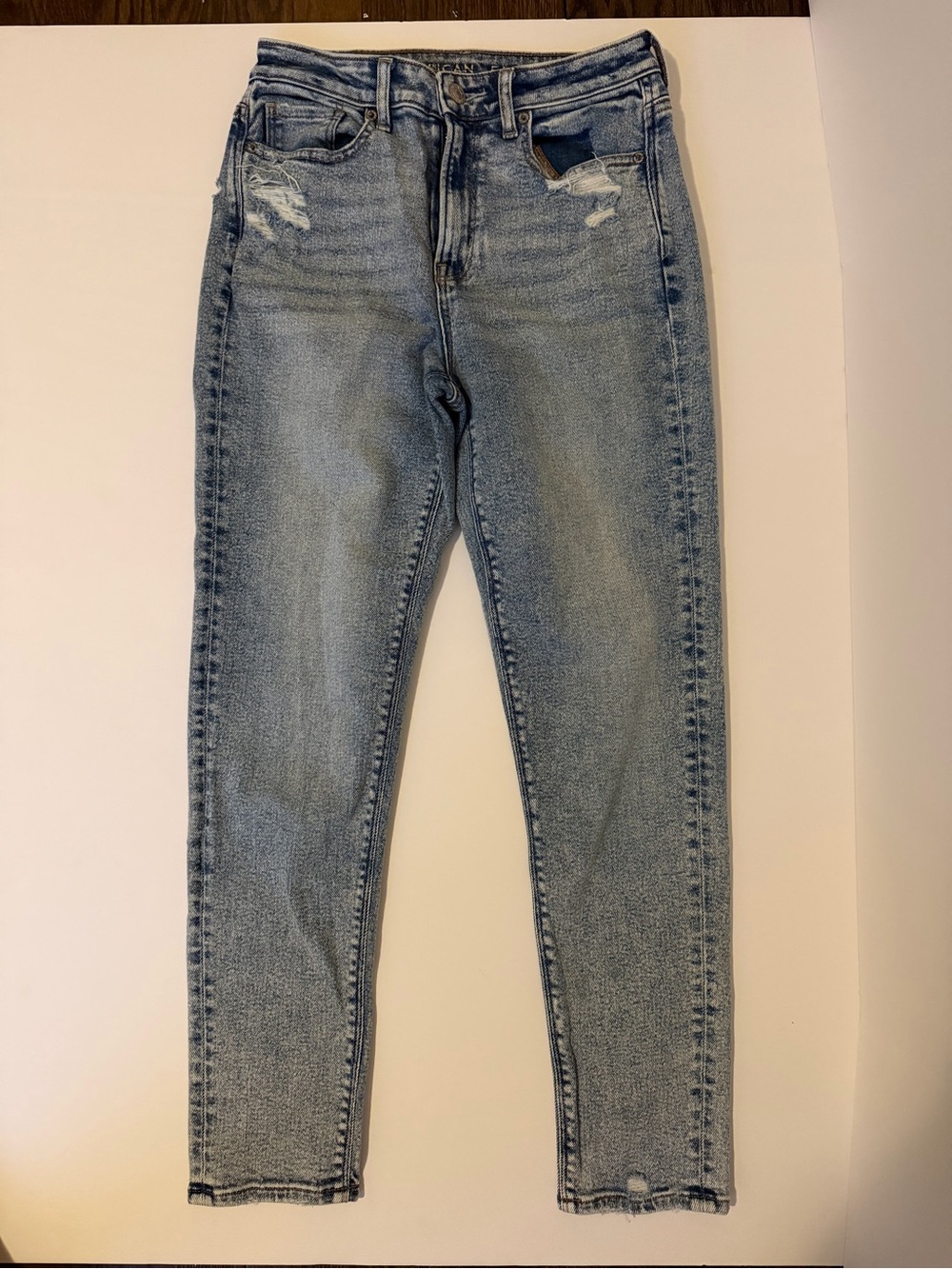 American Eagle High Waisted Distressed Stretch Jeans 0R